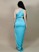 Vestido satín gladiador