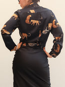 Camisa estampado tigres