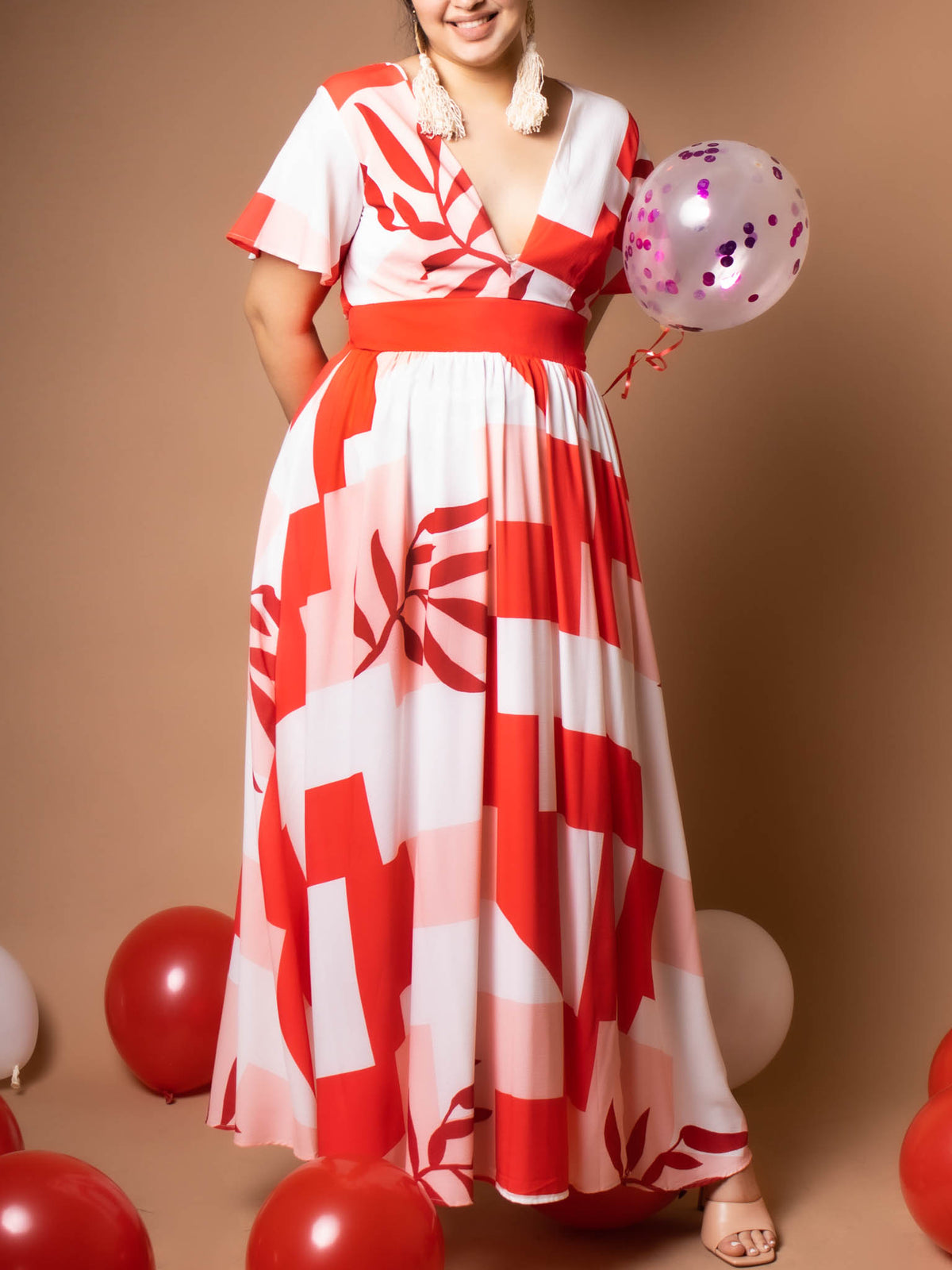 Vestido combinado