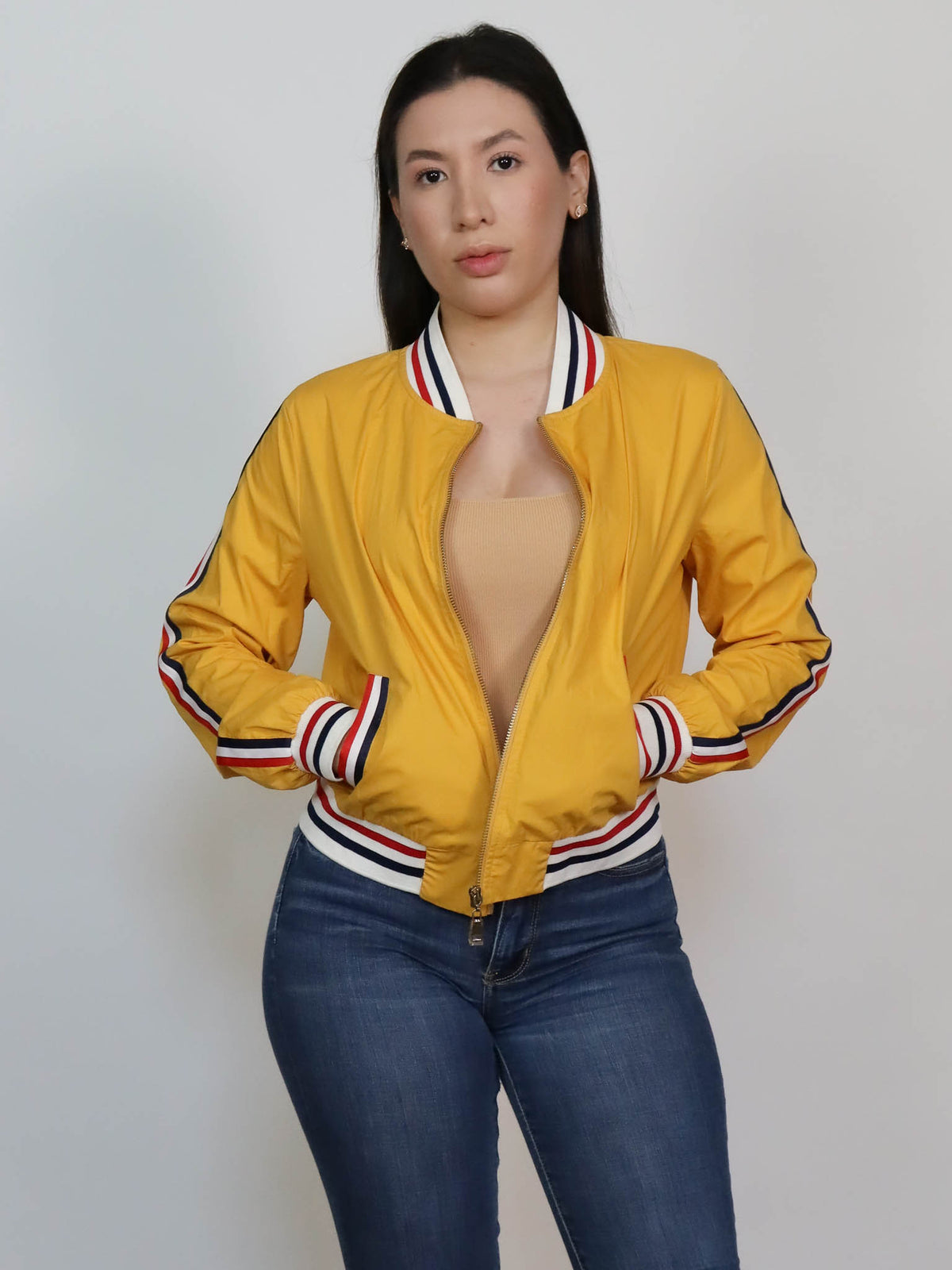 Bomber jacket amarilla