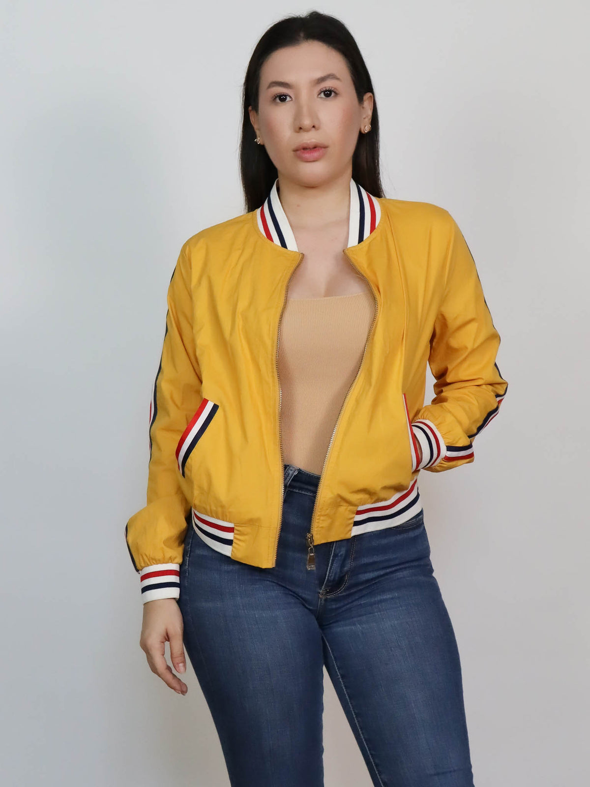 Bomber jacket amarilla