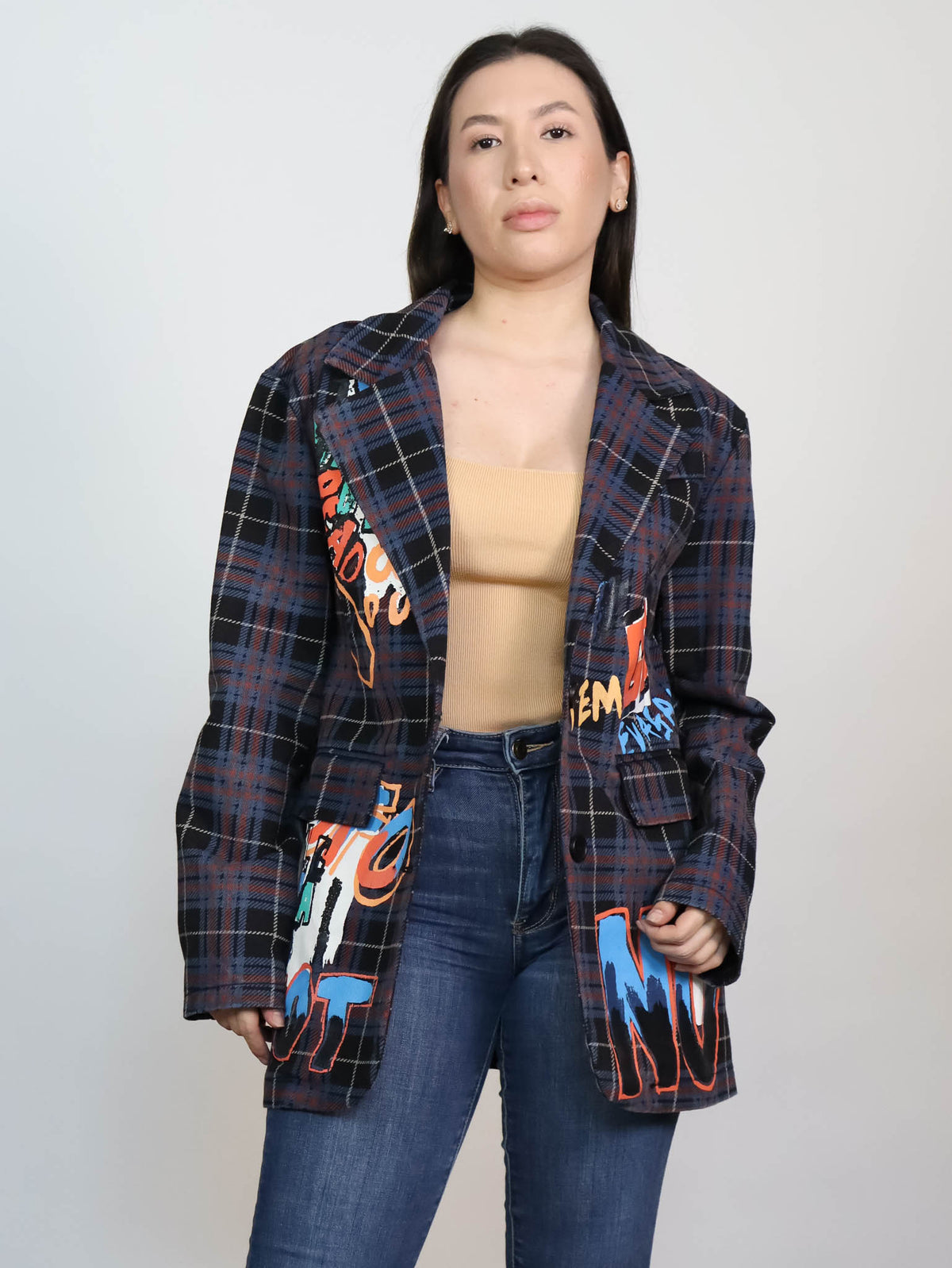 Blazer con grafitti