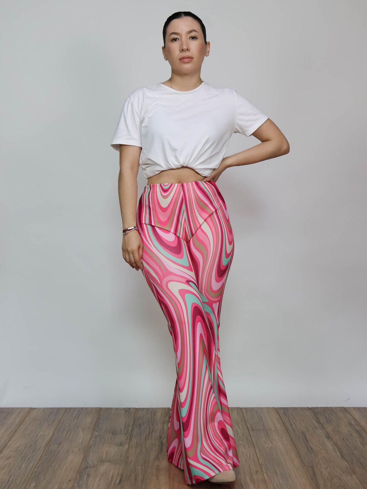 Pantalón retro rosa