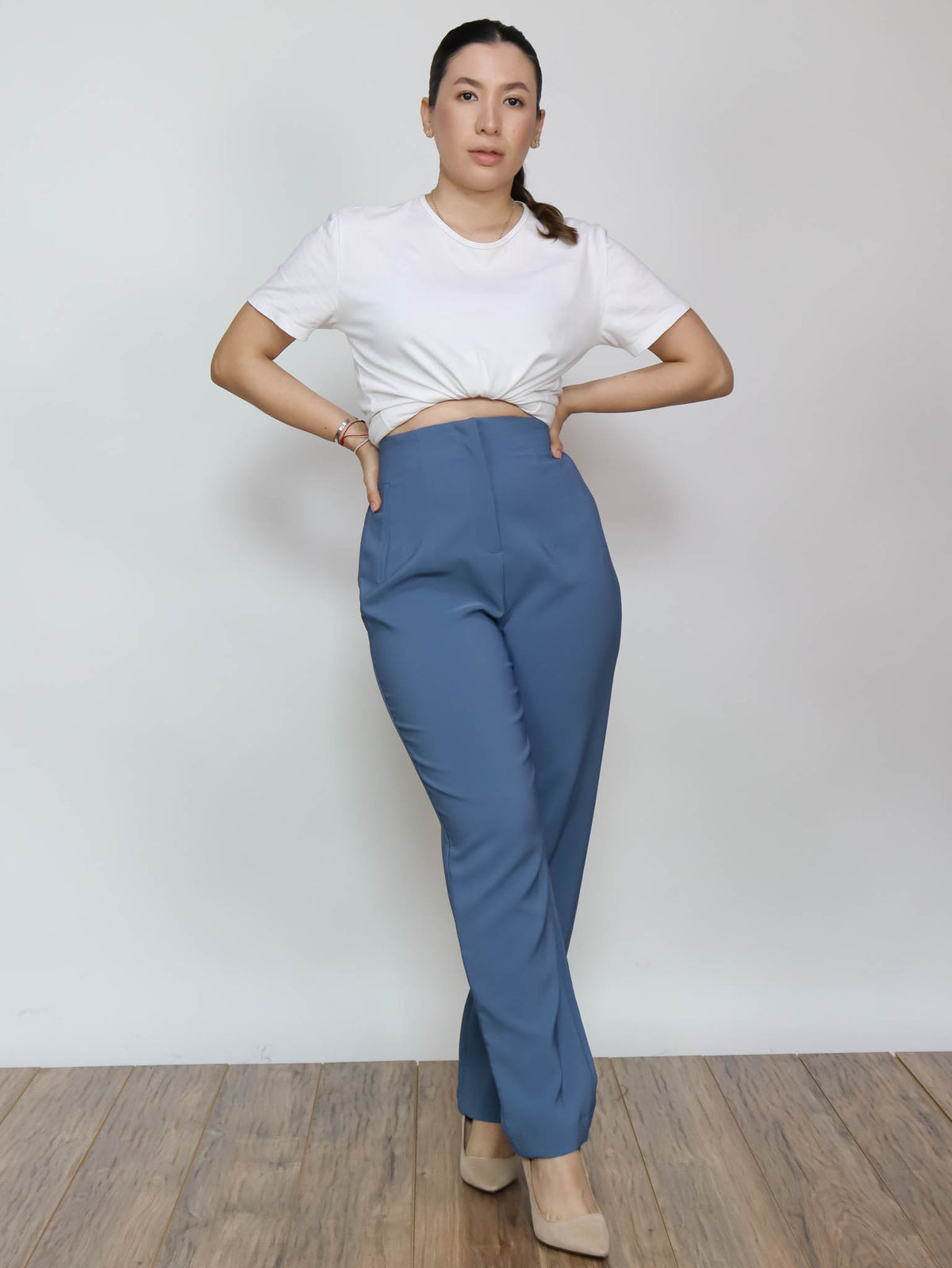 Pantalón formal celeste