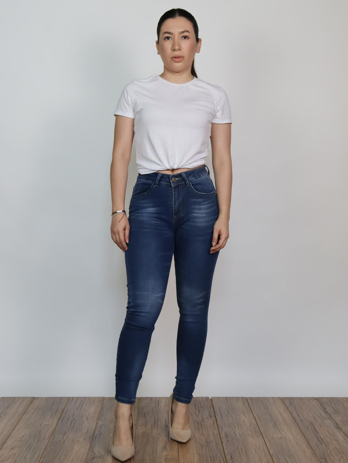 Pantalón mezclilla alto