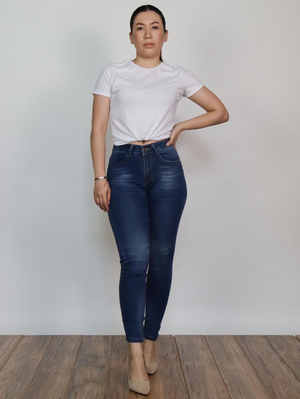 Pantalón mezclilla alto