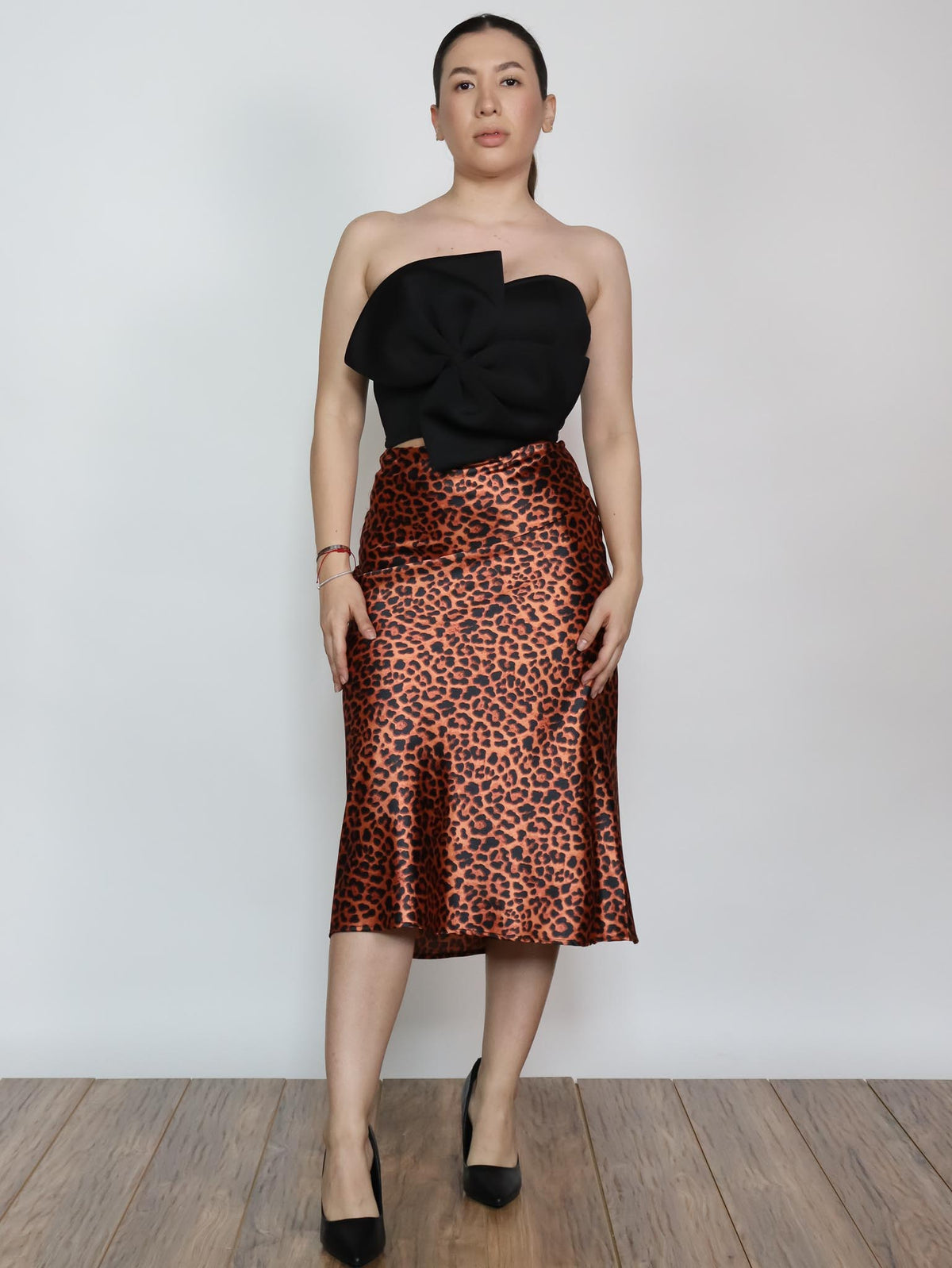 Falda print cafe