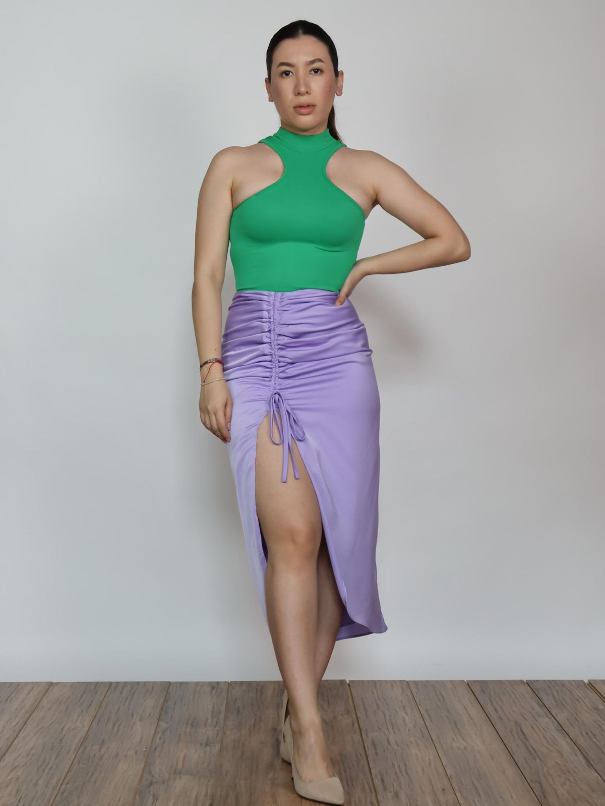 Falda con ajuste lateral