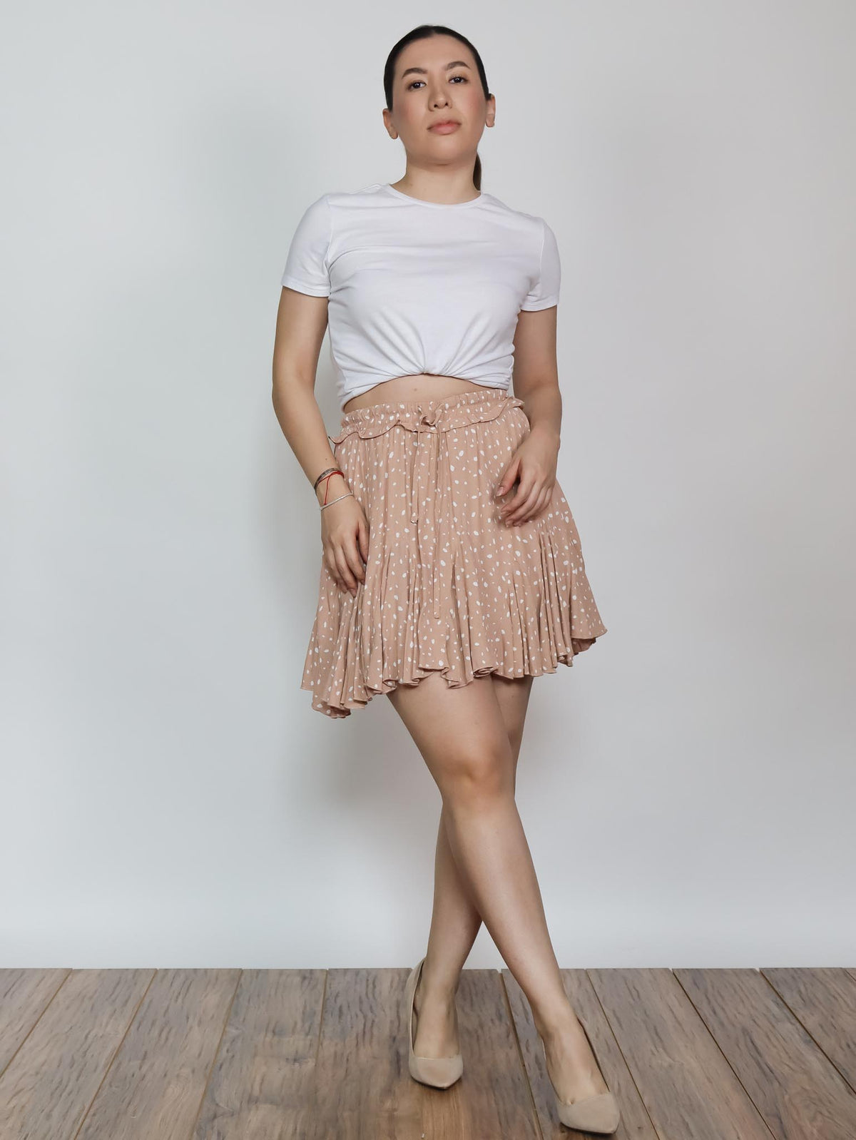 Falda manchas blancas