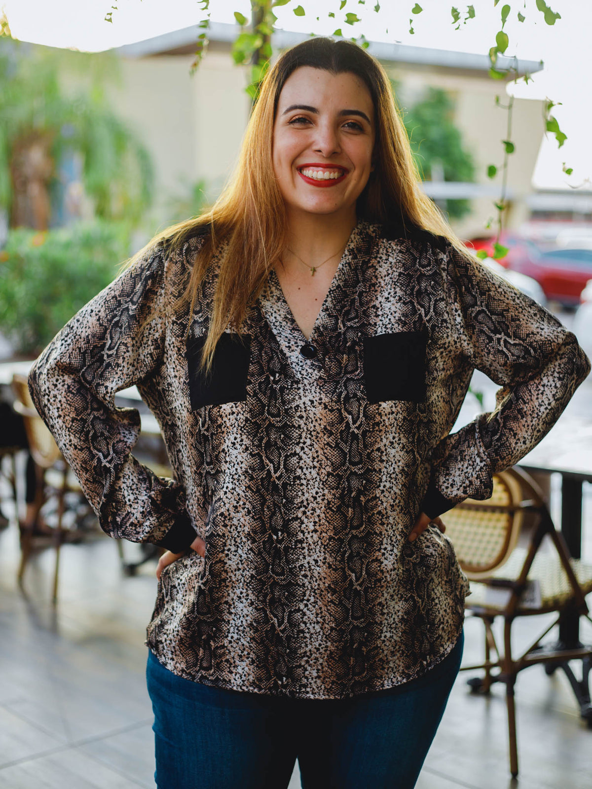 Blusa animal print