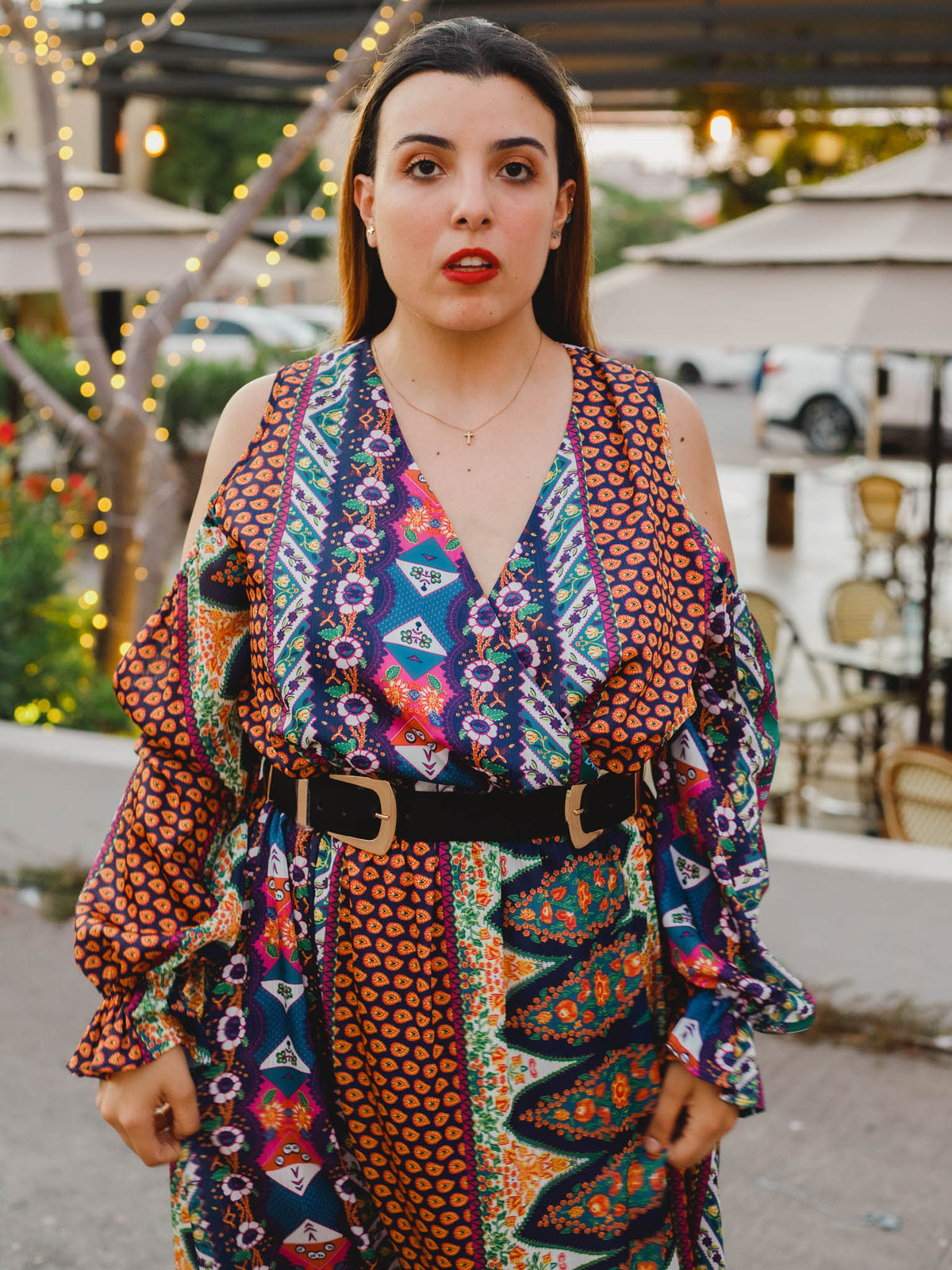 Vestido estampado extra