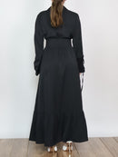 Vestido largo con cinto