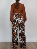 Conjunto top y pantalón print