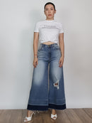 Pantalón mezclilla sin bastilla